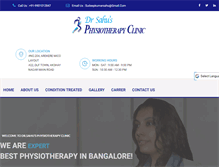 Tablet Screenshot of drsahuphysio.com